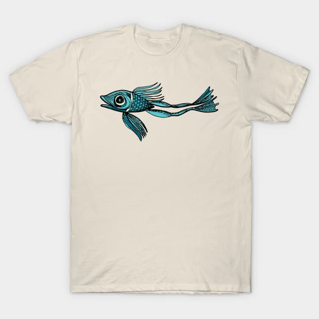 amphibian fish the missing part T-Shirt by duxpavlic